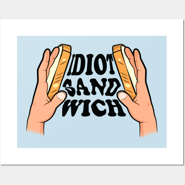 Idiot Sandwich Meme Gordon Ramsay Wall Art by portraiteam